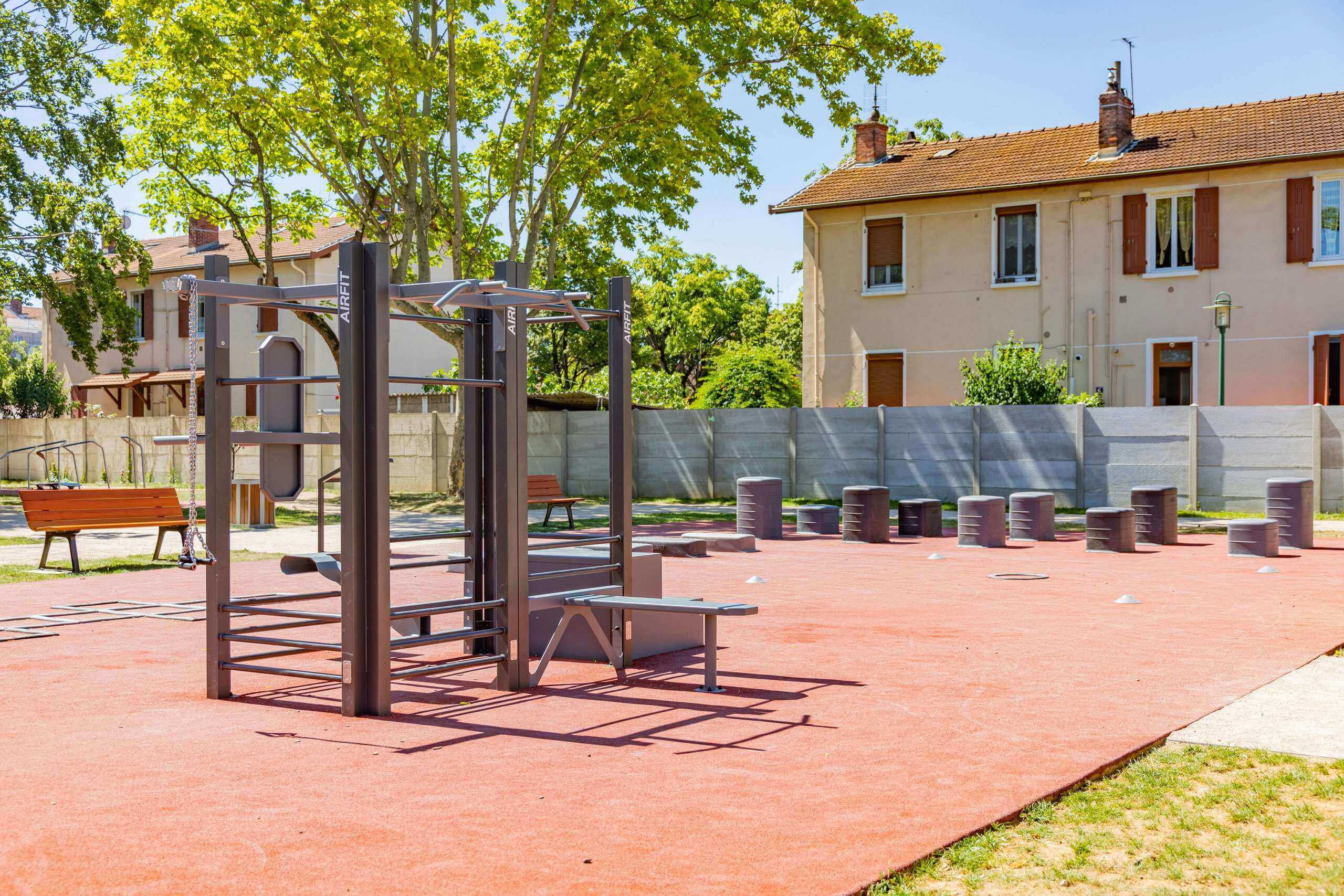 A retired person enjoying light exercise in a park, promoting health and wellness after retirement.